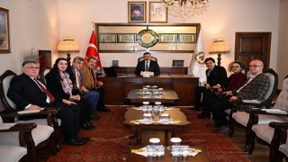Vali Mustafa Çiftçi, Ersander yönetimi görüştü