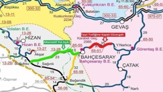 Van-Bahçesaray yolu kar ve tipi nedeniyle trafiğe kapatıldı