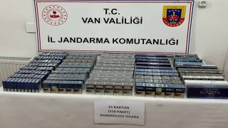 Vanda 510 paket kaçak sigara ele geçirildi