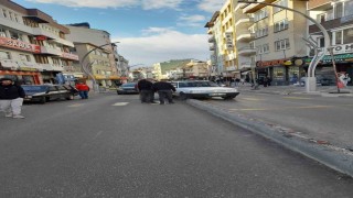Vatandaştan araç kurtarma operasyonu
