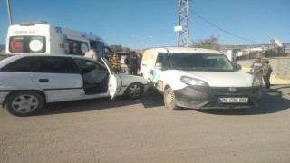 Yavuzelinde trafik kazası: 1 yaralı