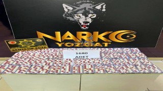 Yozgatta şüpheli şahsın üzerinden bin 680 adet uyuşturucu hap çıktı