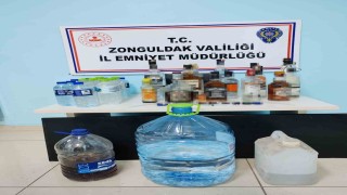 Zonguldakta 50 litre etil alkol ele geçirildi
