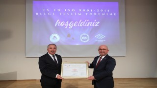 AİÇÜye TSE tarafından “TS EN ISO 90012015 belgesi” verildi