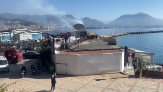 Alanyada baca yangını korkuttu