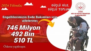 Aydında 1 yılda 746 milyon liralık engelli desteği yapıldı