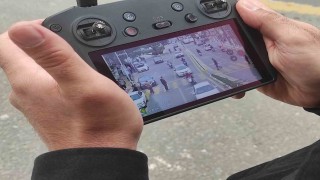 Aydında drone destekli trafik denetimi