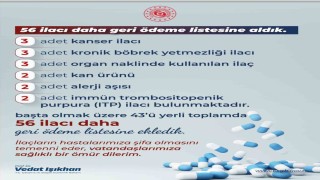 Bakan Işıkhan: 43ü yerli üretim olmak üzere 56 ilacı daha geri ödeme listesine aldık