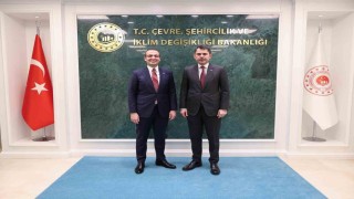 Bakan Kurum, Şişli Belediye Başkanı Şahanı kabul etti