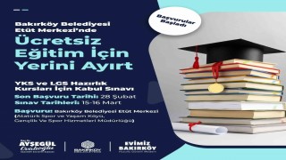 Bakırköy Belediyesinin YKS ve LGS hazırlık kursları için başvurular başladı