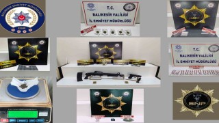 Balıkesirde 13 şüpheli şahsa uyuşturucu operasyonu