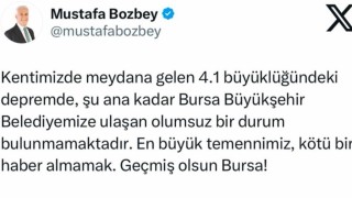 Başkan Bozbeyden deprem açıklaması...
