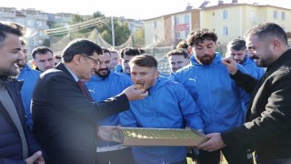 Başkan Eyüp Kahveciden Belediye Kütahyaspora nmoral ziyareti