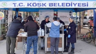 Başkan Gülerden kandilde sıcak çorba ikramı