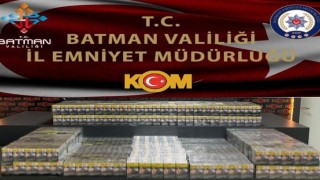 Batmanda bin 940 paket gümrük kaçağı sigara ele geçirildi