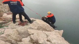 Batmanda kayalıklarda mahsur kalan 20 keçi AFAD ekiplerince kurtarıldı