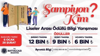 Battalgazi Belediyesinden liselerarası bilgi yarışması