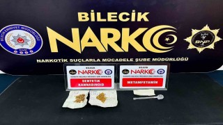 Bilecikte eş zamanlı uyuşturucu operasyonu