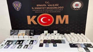 Bingölde 34 adet telefon ele geçirildi