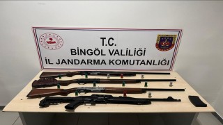 Bingölde 4 adet av tüfeği ele geçirildi
