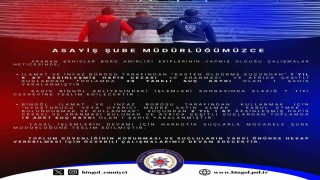 Bingölde haklarında kesinleşmiş hapis cezası bulunan 2 kişi yakalandı
