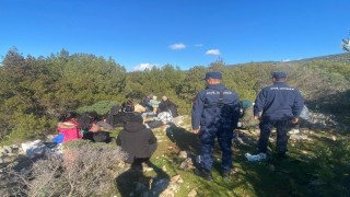 Bodrumda 18 düzensiz göçmen yakalandı