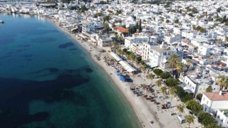 Bodrumda yeni yılın ilk günü deniz keyfi