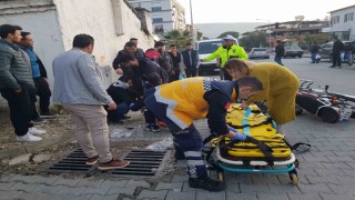 Buharkentte motosiklet kazası: 2 yaralı