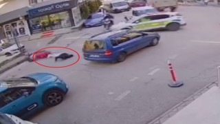 Bursada polisten kaçan motosikletli kazaya böyle karıştı