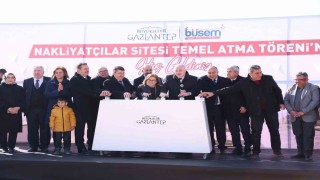 BÜSEM Nakliyatçılar Sitesi temel atma töreninde Başkan Şahinden 900 milyonluk müjde
