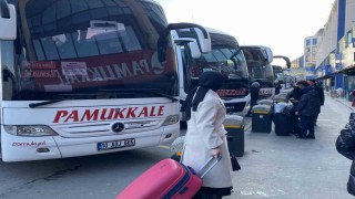 Büyük İstanbul Otogarında yarıyıl tatili hareketliliği