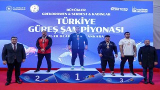 Büyükler Serbest Türkiye Güreş Şampiyonasında üçüncü gün sona erdi