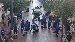 Büyükşehir, Nazillide çevre düzenleme çalışmalarına devam ediyor