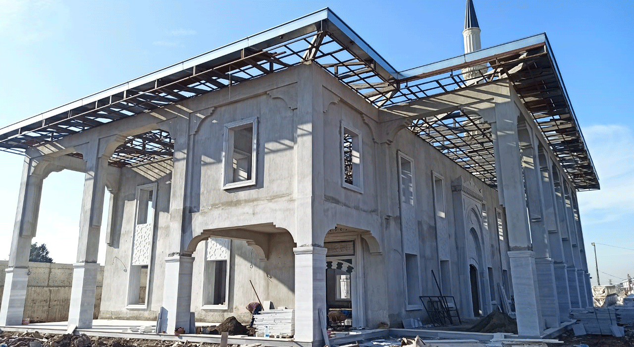 Cebelibereket Şehitlik Camisi’nin İnşaatı Hızla Devam Ediyor