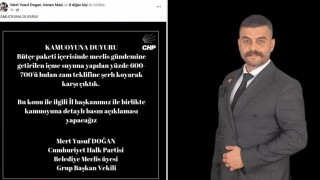 CHP’li Doğan: "İçme Suyuna Yapılan Fahiş Zamma Karşı Çıktık"