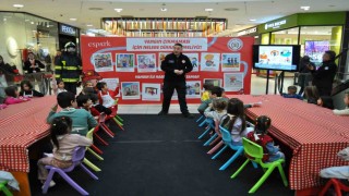 Çocuklara ve ebeveynlere yangın eğitimi