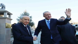Cumhurbaşkanı Erdoğan, MHP Lideri Bahçeli ile bir araya geldi