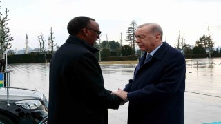 Cumhurbaşkanı Erdoğan, Ruanda Cumhurbaşkanı Kagameyi resmi törenle karşıladı