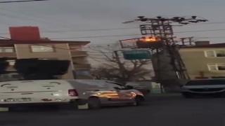 Darıcada elektrik telleri ve trafolar patladı