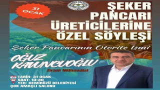 Demirözünde şeker pancarı üreticilerine yönelik söyleşi düzenlenecek