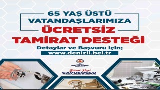 Denizli Büyükşehirden ücretsiz tamirat desteği