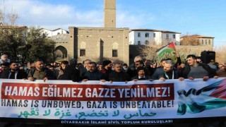 Diyarbakırda sağlıkçılar İsrailin gözaltına aldığı doktor için yürüdü
