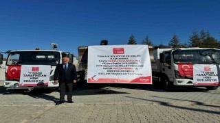Doğanşehir Belediyesine TBBden araç desteği