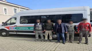 Durdurulan araçta 4 düzensiz göçmen yakalandı