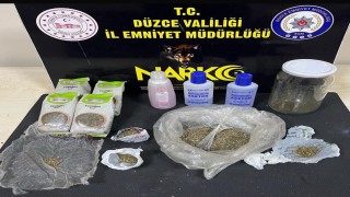 Düzcede polisten uyuşturucu operasyonu