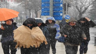 Edirnede kar yağışı etkisini sürdürüyor