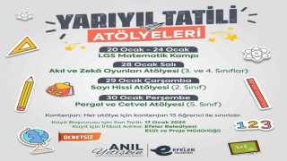 Efeler Belediyesinden çocuklara yarıyıl tatili atölyeleri