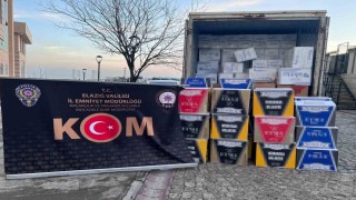 Elazığda 2 milyon 564 bin makaron ele geçirildi