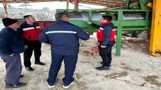 Emette selektör makinelerinin çalışması yerinde incelendi
