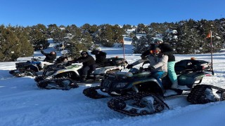 Ergan Dağı Kayak Merkezinde heyecan dorukta! ATV turları da yapılıyor